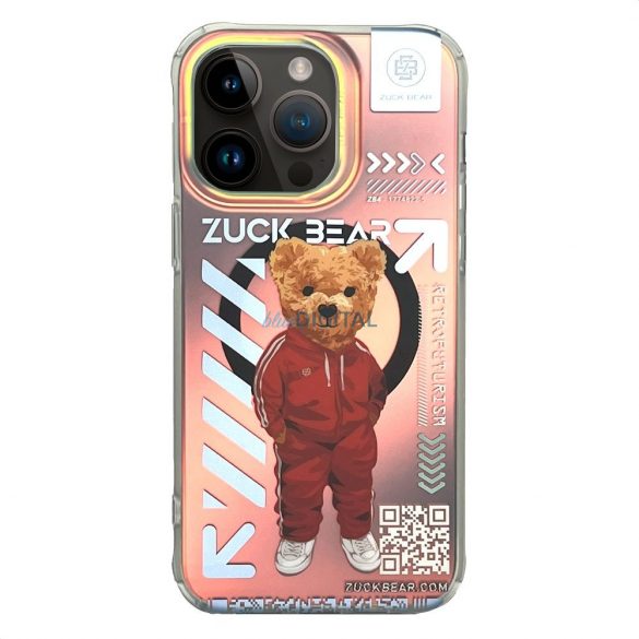 Zuck Bear New York Never Sleeps Carcasă compatibilă Mag MagSafe pentru iPhone 15 Pro - model "Brooklyn baller"