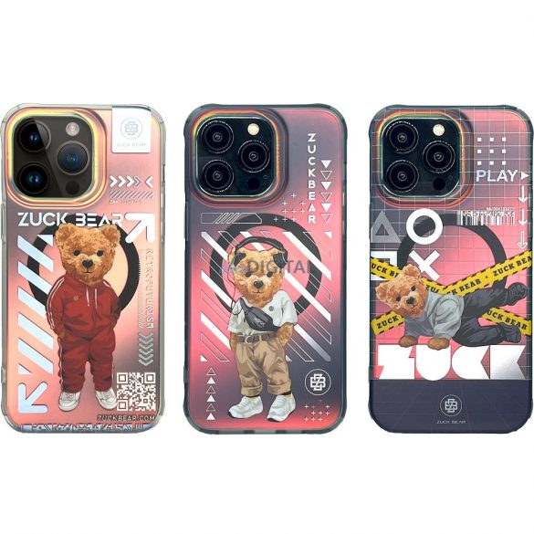 Zuck Bear New York Never Sleeps Carcasă compatibilă Mag MagSafe pentru iPhone 15 Pro - model "Queens Spark"