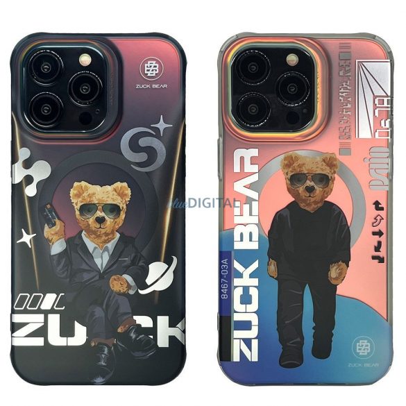 Husă compatibilă Zuck Bear Berlin Boss Mag MagSafe pentru iPhone 16 - model "zwei charm"