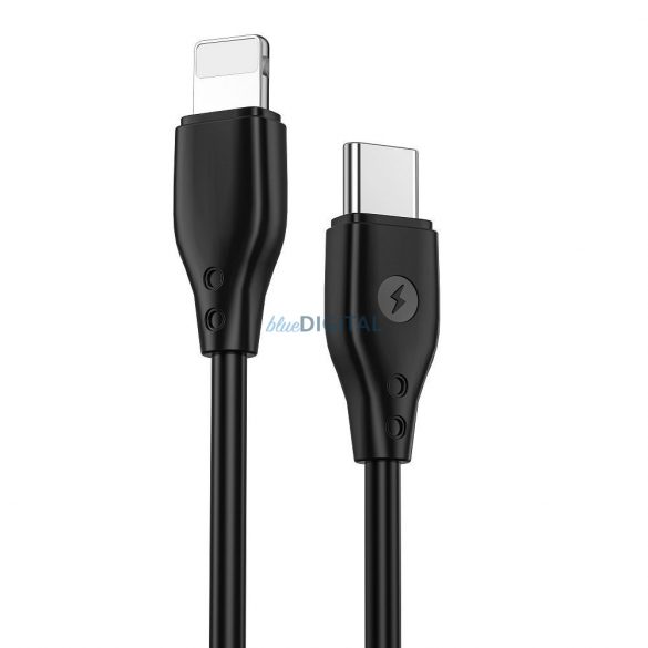 WiWU - Cablu de date seria Pioneer Wi-C002 USB C la Lightning 30W - negru