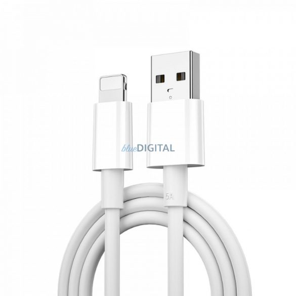 WiWU - Cablu de date din seria Classic Wi-C006 USB A la Lightning 2,4A - alb