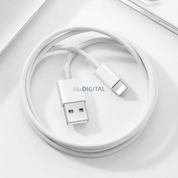 WiWU - Cablu de date din seria Classic Wi-C006 USB A la Lightning 2,4A - alb