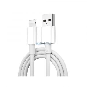 WiWU - Cablu de date din seria Classic Wi-C007 USB A la USB C 5A - alb