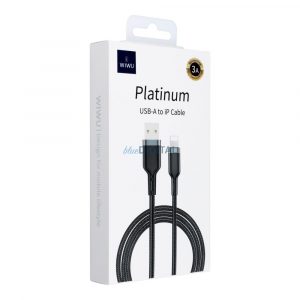 WiWU - Cablu de date Seria Platinum Wi-C019 USB A la Lightning 3A 1,2m - negru