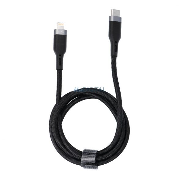 WiWU - Cablu de date Seria Platinum Wi-C013 USB C la Lightning 30W 1,2m - negru