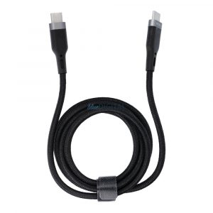 WiWU - Cablu de date Seria Platinum Wi-C013 USB C la USB C 60W 1,2m - negru