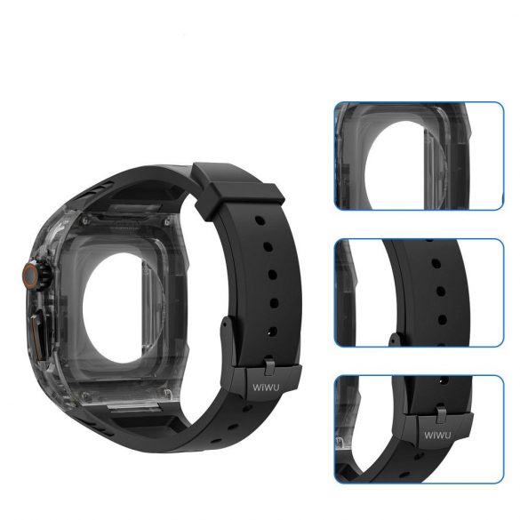 WiWU - Wi-WB014 2in1 Armor Watch Band 49mm - negru