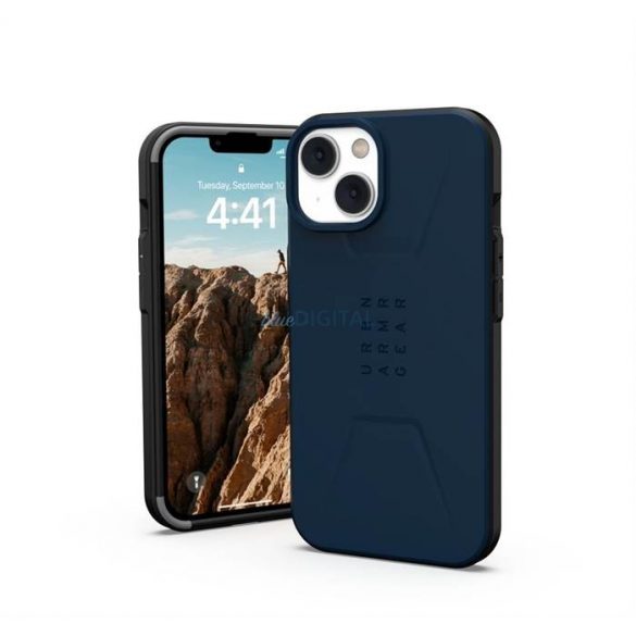 ( UAG ) Husă civilă Urban Armor Gear pentru IPHONE 14 PLUS compatibilă cu MagSafe navy