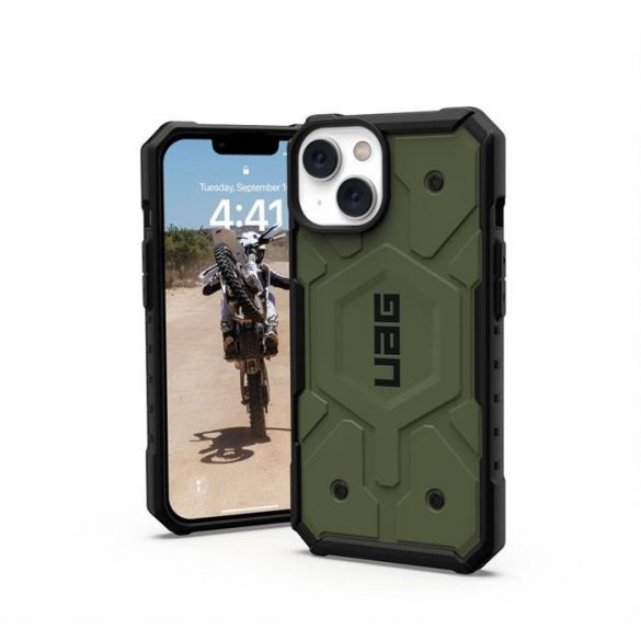 ( UAG ) Urban Armor Geat Pathfinder pentru IPHONE 14 PLUS compatibil cu MagSafe green