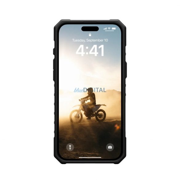 (UAG) Urban Armor Gear Pathfinder Clear MagSafe Carcasă compatibilă pentru iPhone 16 Plus - negru transparent