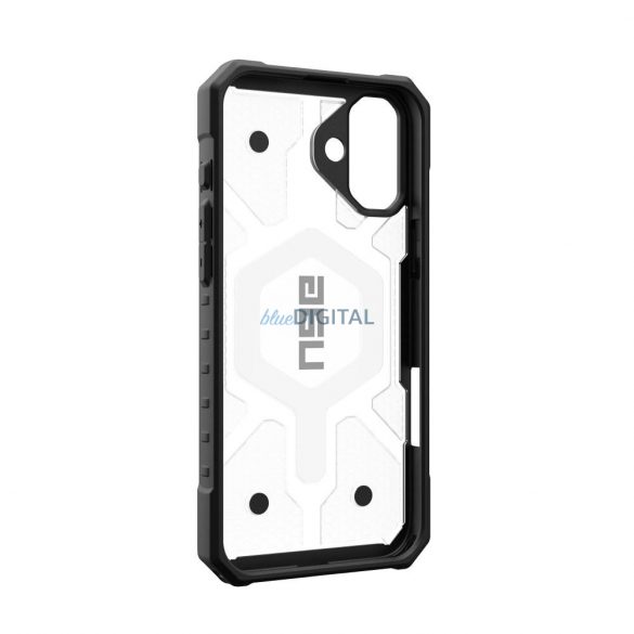 (UAG) Urban Armor Gear Pathfinder Clear MagSafe Carcasă compatibilă pentru iPhone 16 Plus - negru transparent