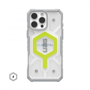 (UAG) Urban Armor Gear Pathfinder Clear MagSafe caz compatibil pentru iPhone 16 Pro Max - gri clar