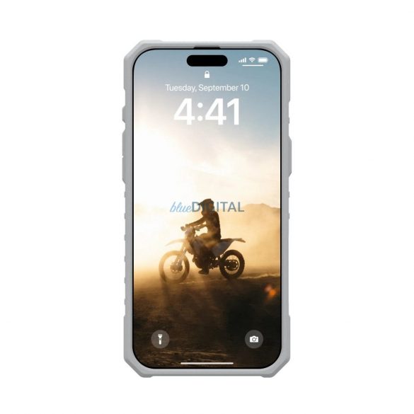 (UAG) Urban Armor Gear Pathfinder Clear MagSafe caz compatibil pentru iPhone 16 Pro Max - gri clar