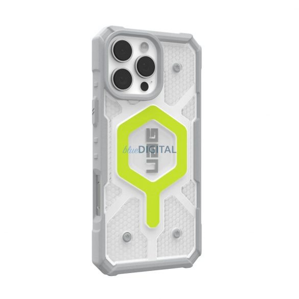 (UAG) Urban Armor Gear Pathfinder Clear MagSafe caz compatibil pentru iPhone 16 Pro Max - gri clar