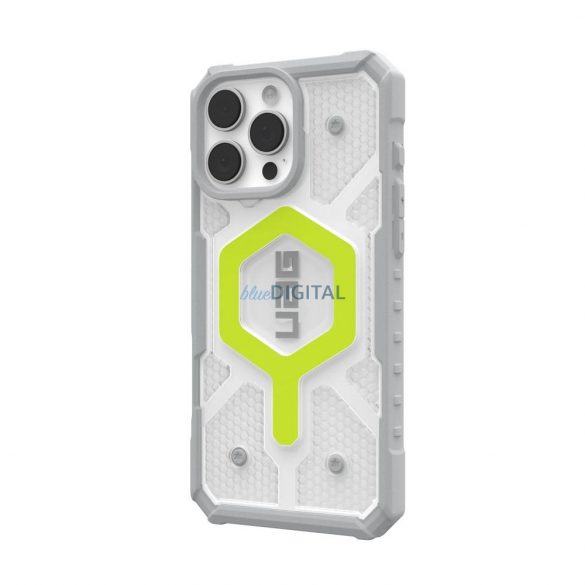 (UAG) Urban Armor Gear Pathfinder Clear MagSafe caz compatibil pentru iPhone 16 Pro Max - gri clar