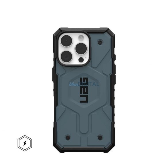 (UAG) Geantă compatibilă Urban Armor Gear Pathfinder MagSafe pentru iPhone 16 Pro - albastru-negru