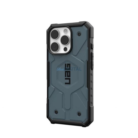 (UAG) Geantă compatibilă Urban Armor Gear Pathfinder MagSafe pentru iPhone 16 Pro - albastru-negru