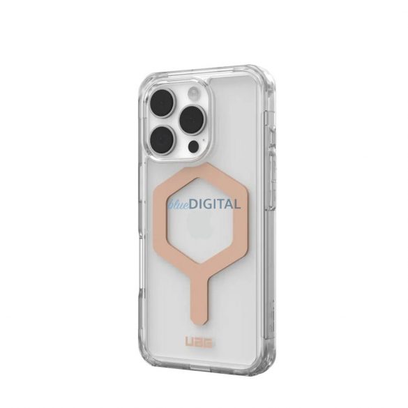 (UAG) Urban Armor Gear Plyo MagSafe Carcasă compatibilă pentru iPhone 16 Pro - Transparent Rose Gold