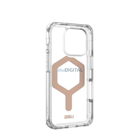 (UAG) Urban Armor Gear Plyo MagSafe Carcasă compatibilă pentru iPhone 16 Pro - Transparent Rose Gold