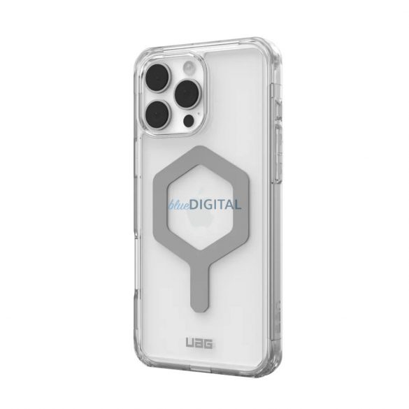 (UAG) Urban Armor Gear Plyo MagSafe Carcasă compatibilă pentru iPhone 16 Pro Max - Argintiu transparent