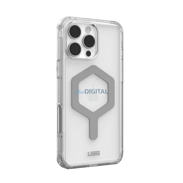 (UAG) Urban Armor Gear Plyo MagSafe Carcasă compatibilă pentru iPhone 16 Pro Max - Argintiu transparent