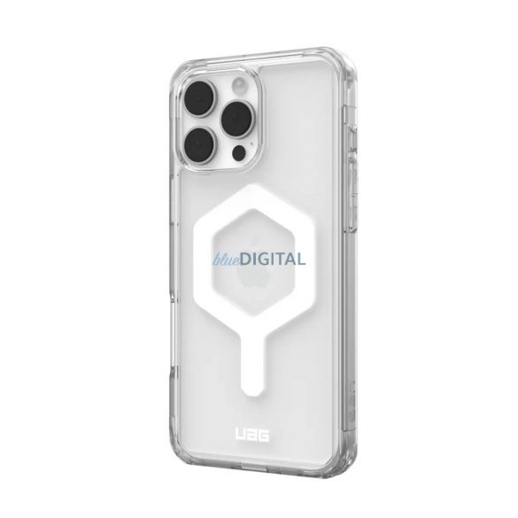 (UAG) Urban Armor Gear Plyo MagSafe caz compatibil pentru iPhone 16 Pro Max - transparent-alb