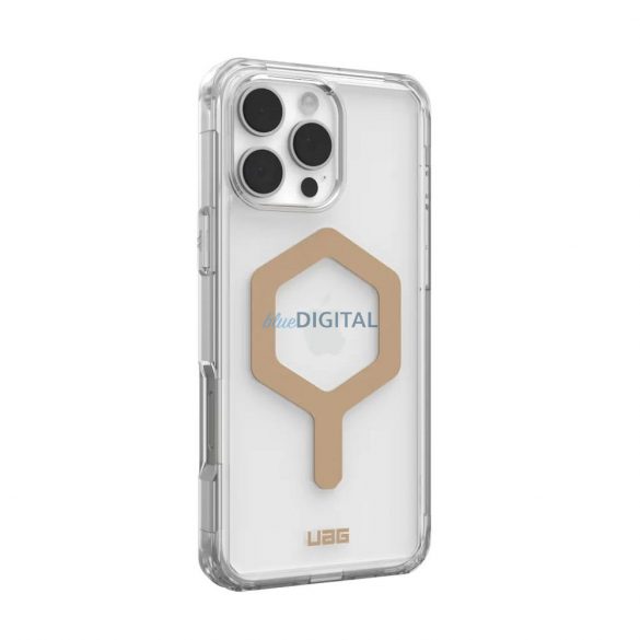 (UAG) Urban Armor Gear Plyo MagSafe Carcasă compatibilă pentru iPhone 16 Pro Max - Aur transparent