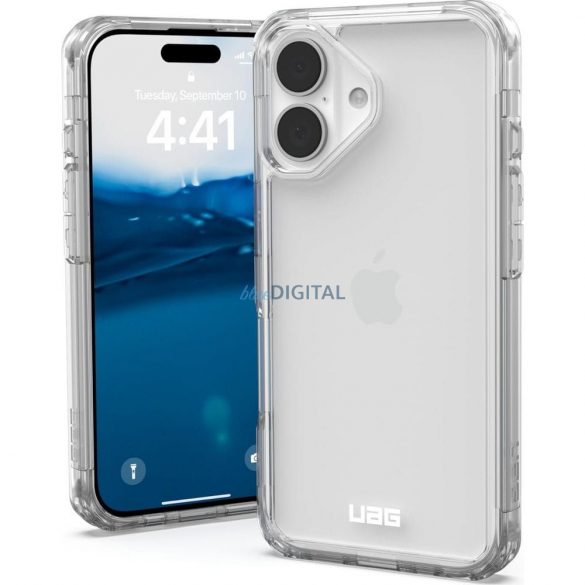 (UAG) Carcasă Urban Armor Gear Plyo pentru iPhone 16 - transparentă