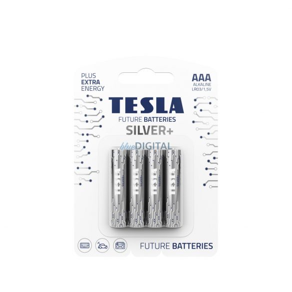 Baterie alcalină TESLA AAA SILVER+[4x120]