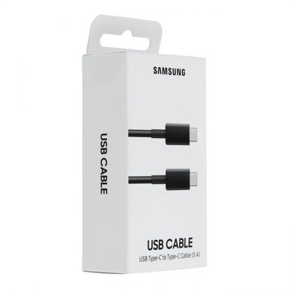 Cablu de date original - SAMSUNG EP-DN975BBEGWW USB C - USB tip C 5A negru blister