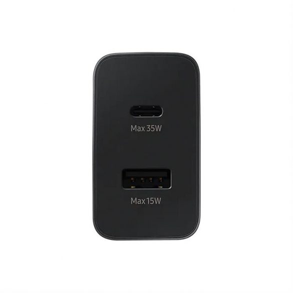 Încărcător rapid original Samsung EP-TA220NBEGEU (doar cap) 1x USB C, 1x USB A 3A 35W negru blister