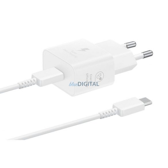 Încărcător de perete original Samsung GaN încărcător super rapid EP-T2510XWEGEU USB Typ C 3A 25W blister negru