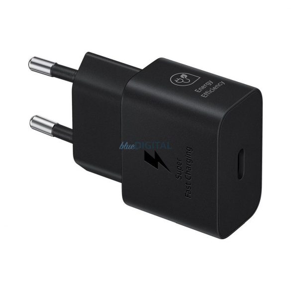 Încărcător de perete original Samsung GaN încărcător super rapid EP-T2510XBEGEU USB Typ C 3A 25W blister negru