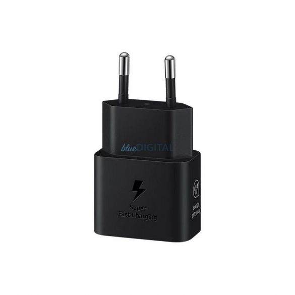 Încărcător de perete original Samsung GaN încărcător super rapid EP-T2510XBEGEU USB Typ C 3A 25W blister negru