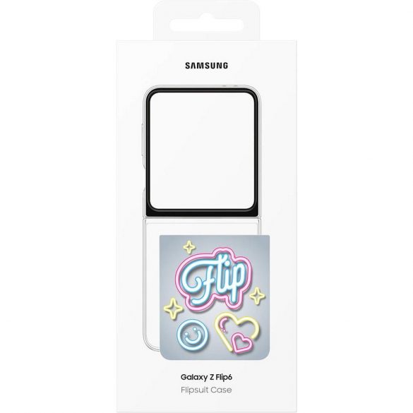 Husă originală SAMSUNG Flipsuite pentru SAMSUNG Flip 6 EF-ZF741CTEGWW Blister transparent