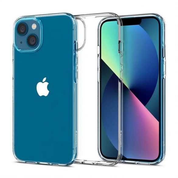 Husa cristale lichide SPIGEN pentru IPHONE 13 transparenta