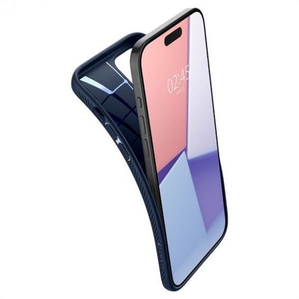 Husa SPIGEN Liquid Air pentru IPHONE 15 PRO MAX bleumarin