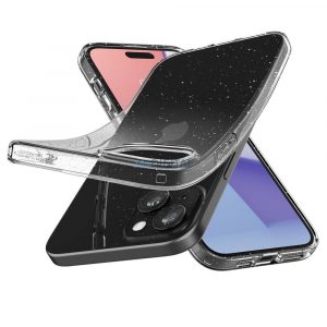 Husa cu cristale lichide SPIGEN pentru IPHONE 15 PLUS cu cristal sclipici