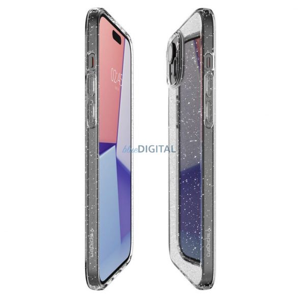 Husa cu cristale lichide SPIGEN pentru IPHONE 15 PLUS cu cristal sclipici