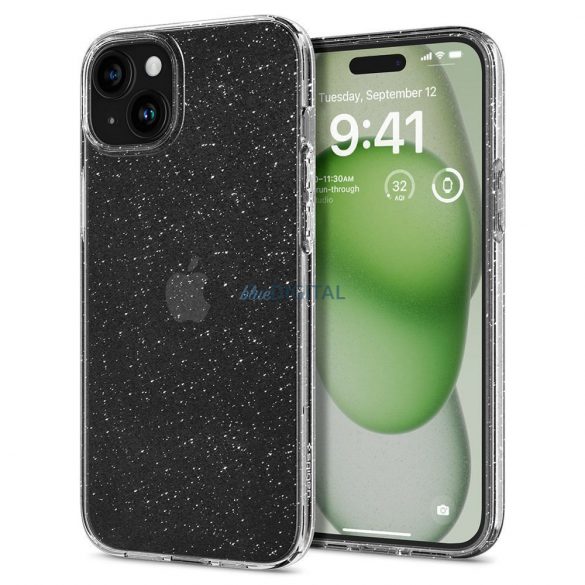 Husa cu cristale lichide SPIGEN pentru IPHONE 15 PLUS cu cristal sclipici