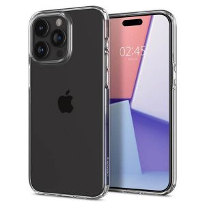 Husa cu cristale lichide SPIGEN pentru IPHONE 15 PRO transparenta