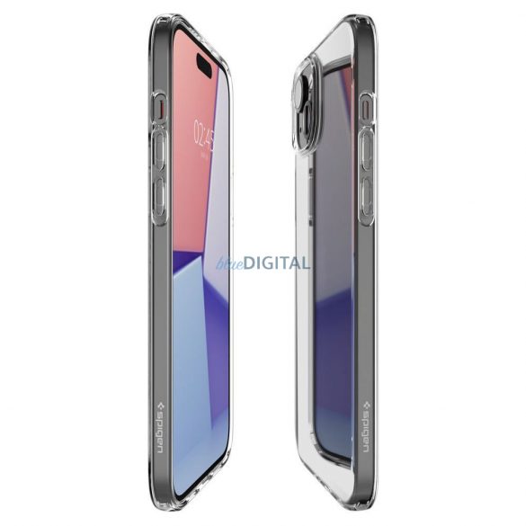 Husa cu cristale lichide SPIGEN pentru IPHONE 15 transparenta