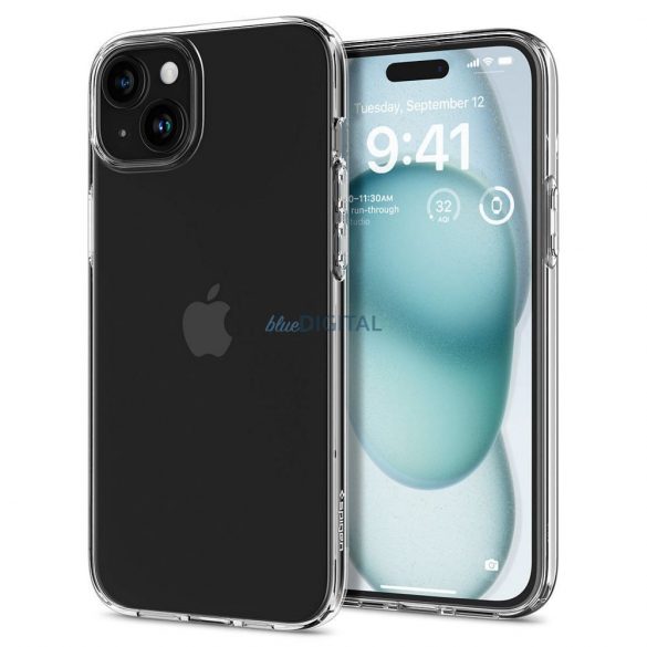 Husa cu cristale lichide SPIGEN pentru IPHONE 15 transparenta