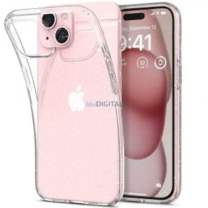 SPIGENHusăcu cristale lichide pentru IPHONE 15 glitter crystal