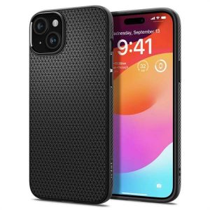 Husa SPIGEN Liquid Air pentru IPHONE 15 negru mat