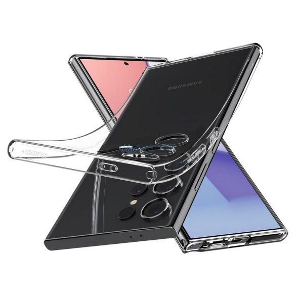 Carcasa SPIGEN cu cristale lichide pentru SAMSUNG S24 ULTRA transparenta