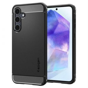 Carcasă SPIGEN Rugged Armor pentru SAMSUNG A55 5G negru mat