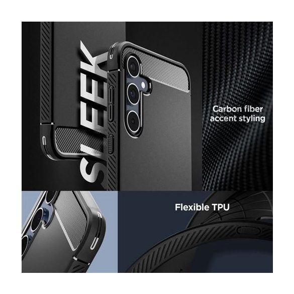 Carcasă SPIGEN Rugged Armor pentru SAMSUNG A55 5G negru mat