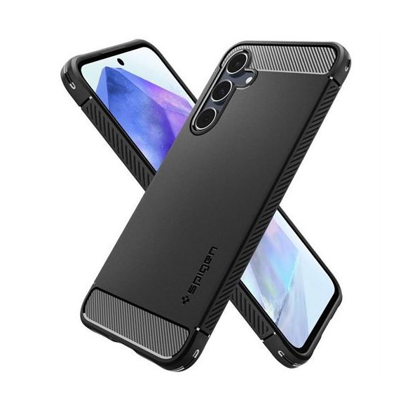 Carcasă SPIGEN Rugged Armor pentru SAMSUNG A55 5G negru mat