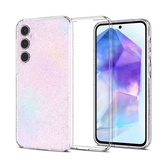 Carcasa SPIGEN Liquid Glitter Crystal pentru SAMSUNG A55 5G transparenta